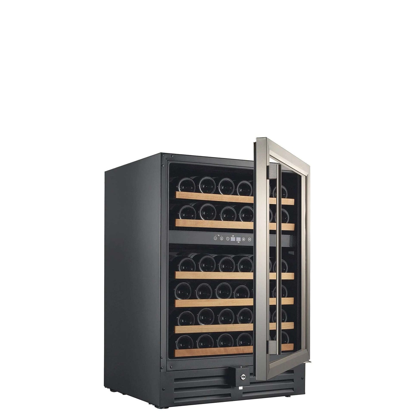 46 Bottle Dual Zone Wine Cooler, Stainless Steel Door Trim RW145DR